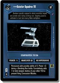 star wars ccg death star ii scimitar squadron tie