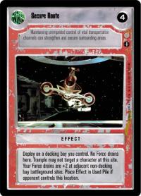 star wars ccg coruscant secure route