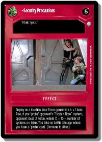 star wars ccg endor security precautions