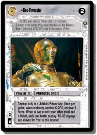 star wars ccg enhanced see threepio