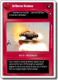 star wars ccg hoth revised self destruct mechanism wb