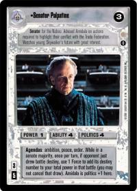 star wars ccg coruscant senator palpatine