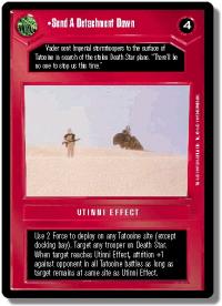 star wars ccg premiere unlimited send a detachment down wb