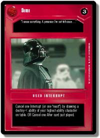 star wars ccg premiere unlimited sense dark wb