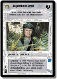 star wars ccg endor sergeant brooks carlson