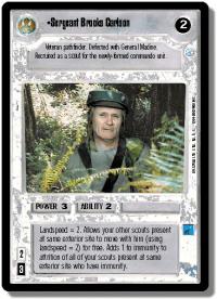 star wars ccg endor sergeant brooks carlson