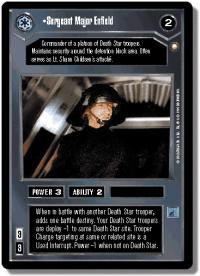 star wars ccg special edition sergeant major enfield