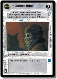 star wars ccg premiere limited shistavanen wolfman