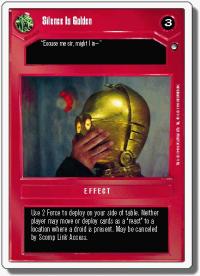 star wars ccg hoth revised silence is golden wb