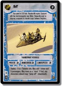 star wars ccg jabbas palace skiff light