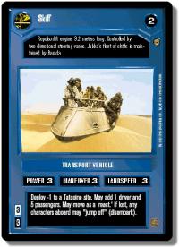 star wars ccg jabbas palace skiff dark