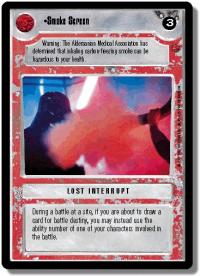 star wars ccg reflections ii foil smoke screen foil