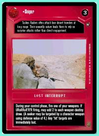 star wars ccg a new hope limited sniper
