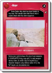 star wars ccg a new hope revised sniper wb