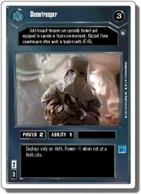 star wars ccg hoth revised snowtrooper officer wb