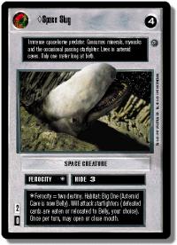 star wars ccg dagobah revised space slug light wb