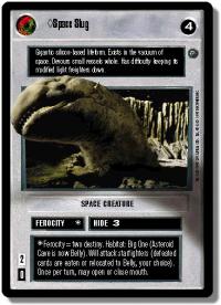 star wars ccg dagobah revised space slug dark wb