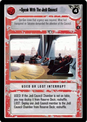 Speak With The Jedi Council