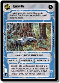 star wars ccg endor speeder bike light