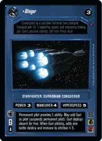 star wars ccg reflections ii premium stinger