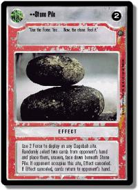 star wars ccg dagobah revised stone pile wb