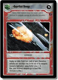 star wars ccg death star ii superficial damage