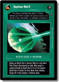 star wars ccg death star ii superlaser mark ii