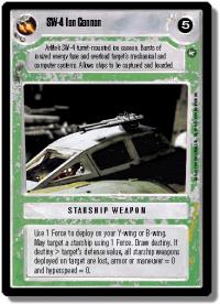 star wars ccg a new hope limited sw 4 ion cannon
