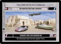 star wars ccg coruscant tatooine mos espa docking bay dark