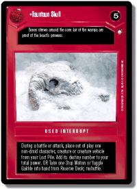 star wars ccg special edition tauntaun skull