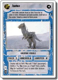 star wars ccg hoth revised tauntaun wb