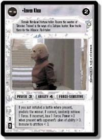 star wars ccg reflections ii foil tawss khaa foil