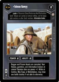 star wars ccg coruscant televan koreyy