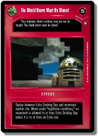 star wars ccg hoth limited the shield doors must be closed