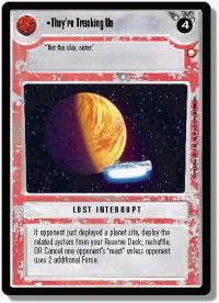 star wars ccg special edition they re tracking us