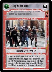 star wars ccg reflections iii foil they win this round foil