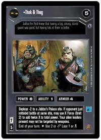 star wars ccg reflections iii premium thok thug