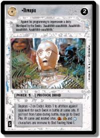 star wars ccg endor threepio foil