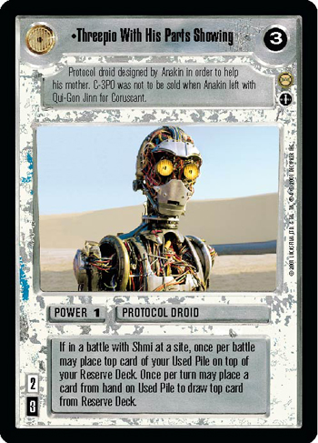 Threepio With His Parts Showing (AI) (FOIL)