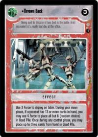 star wars ccg coruscant thrown back