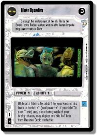 star wars ccg special edition tibrin operative