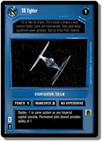 star wars ccg premiere unlimited tie fighter wb