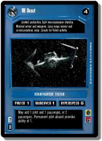 star wars ccg premiere unlimited tie scout wb
