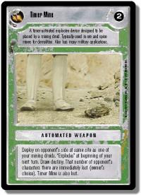 star wars ccg premiere limited timer mine light