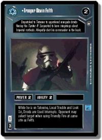 star wars ccg a new hope limited trooper davin felth