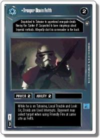 star wars ccg a new hope revised trooper davin felth wb