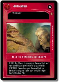 star wars ccg jabbas palace twi lek advisor