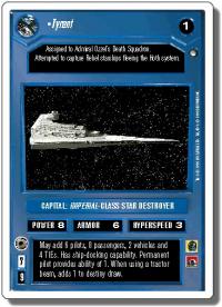 star wars ccg hoth revised tyrant wb