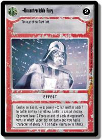 star wars ccg cloud city uncontrollable fury
