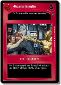 star wars ccg dagobah limited unexpected interruption